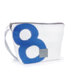 white, number blue