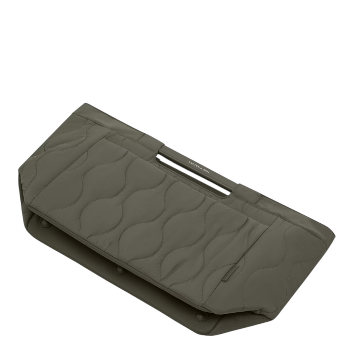 Lieblingstasche Vaasa quilted shopping basket in olive green with a modern minimalist design