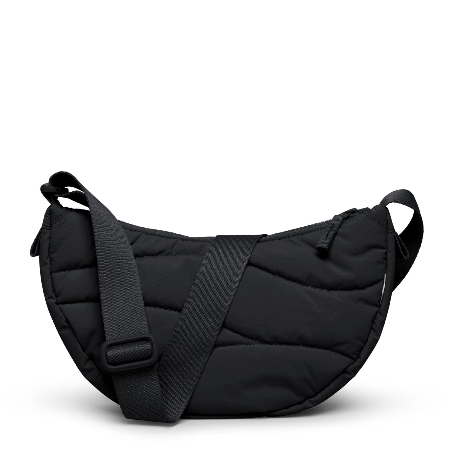 Wavy Puffer Moon Bag