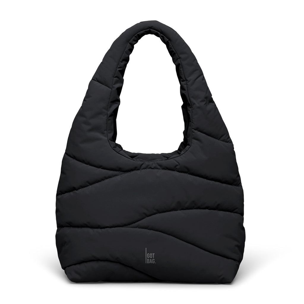 Wavy Puffer Shoulder Bag