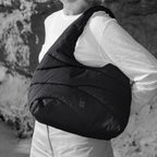 Wavy Puffer Shoulder Bag