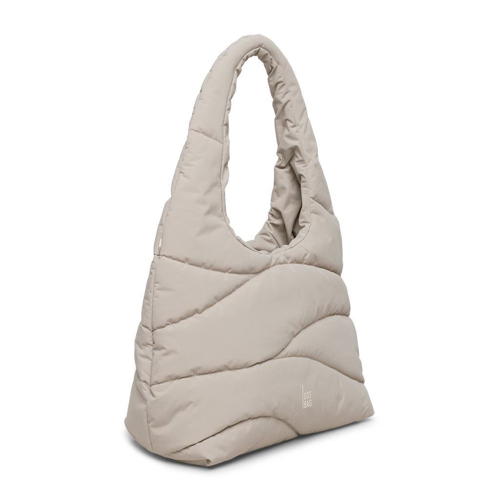 Wavy Puffer Shoulder Bag