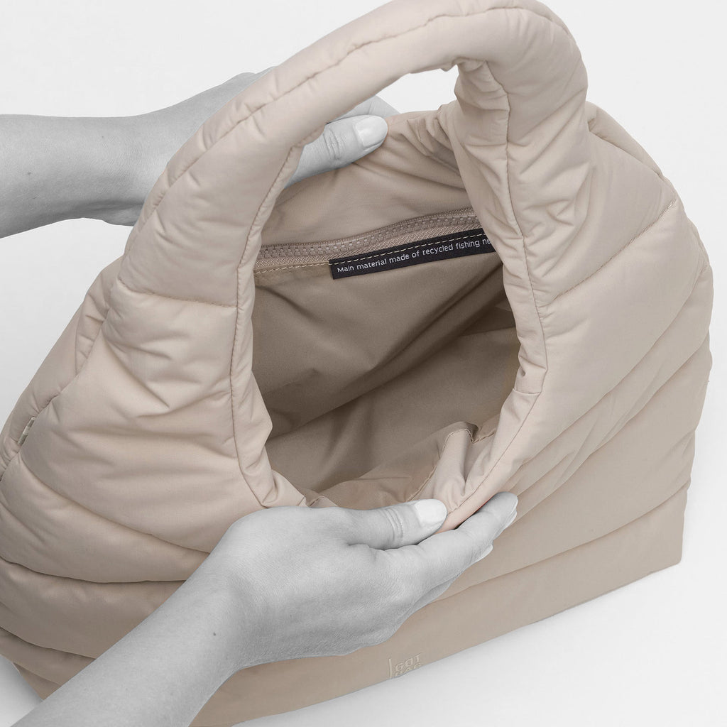 Wavy Puffer Shoulder Bag