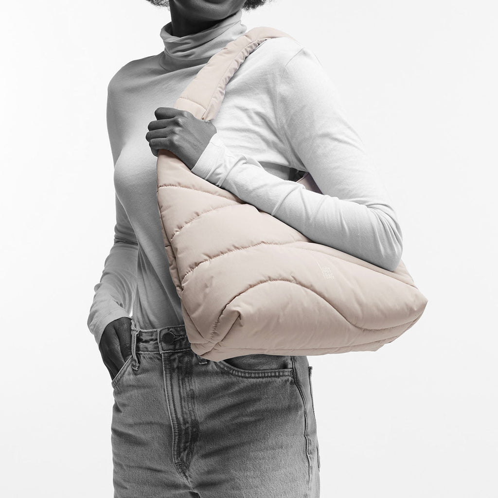 Wavy Puffer Shoulder Bag