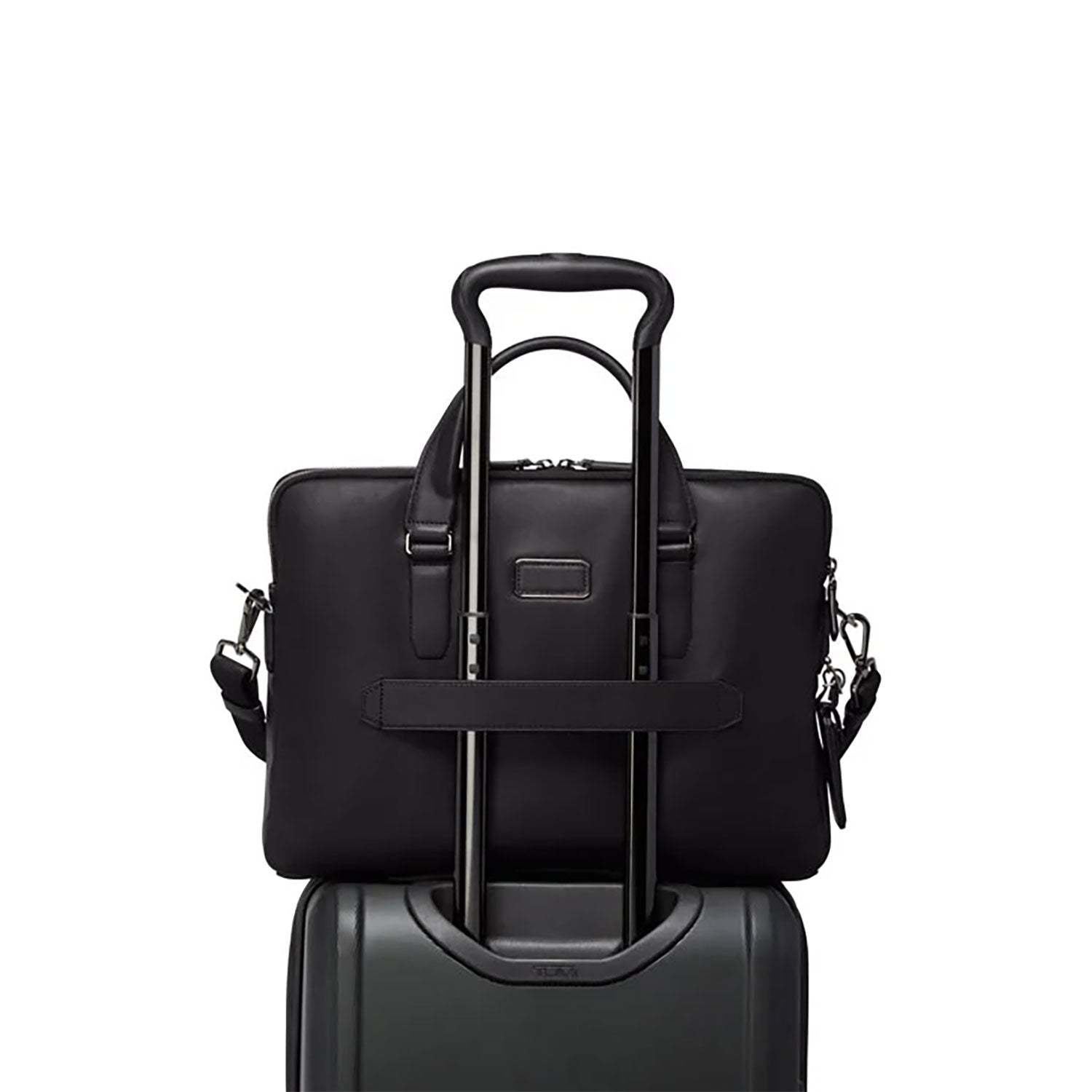 Tumi Harrison Leather Sycamore Slim Brief