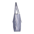 Metallic Leather Shopper