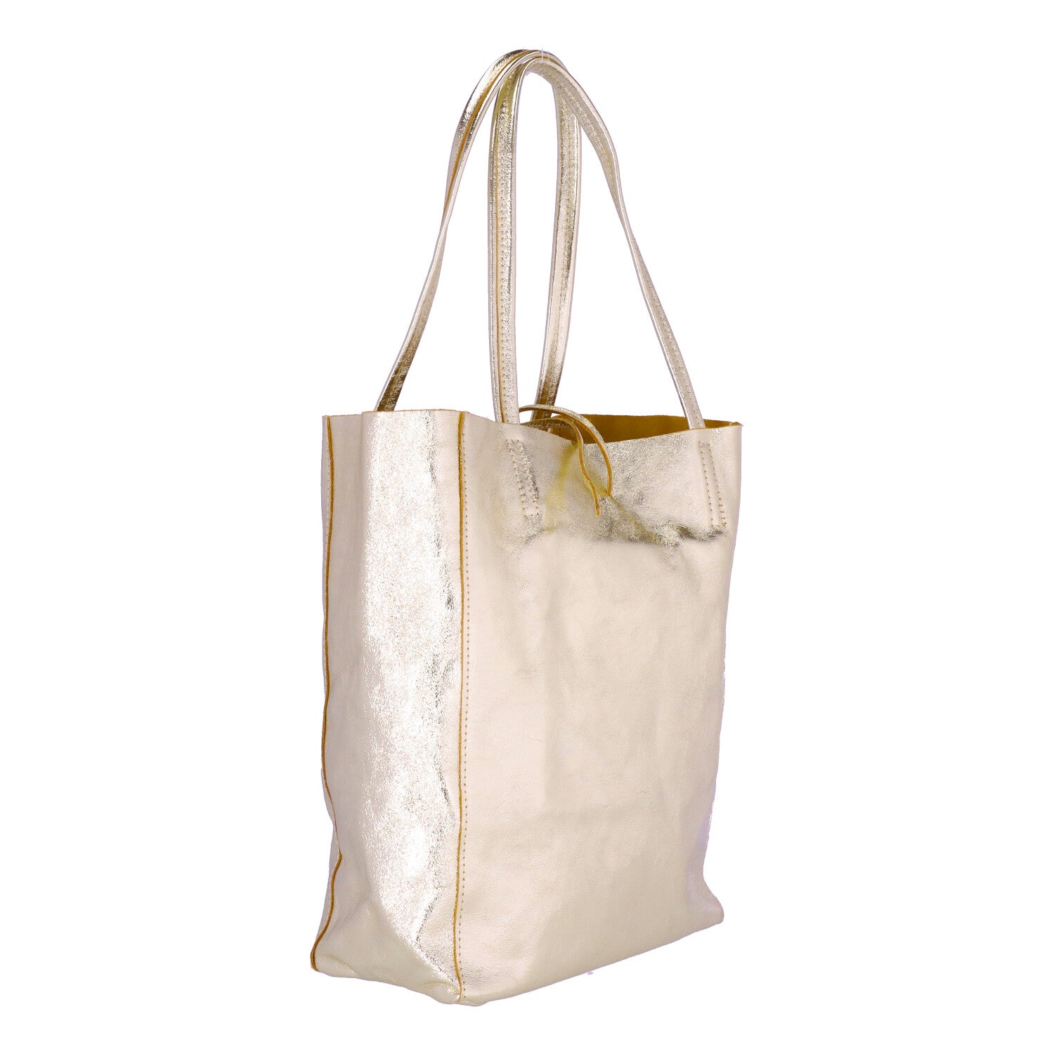 Shopper Leder Metallic