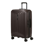 Lieblingstasche 2WANDER Spinner 69/25 expandable brown hard-shell suitcase with four wheels and TSA lock
