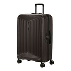 Lieblingstasche 2WANDER Spinner 75/28 expandable hard-shell suitcase in dark brown with four wheels and TSA lock