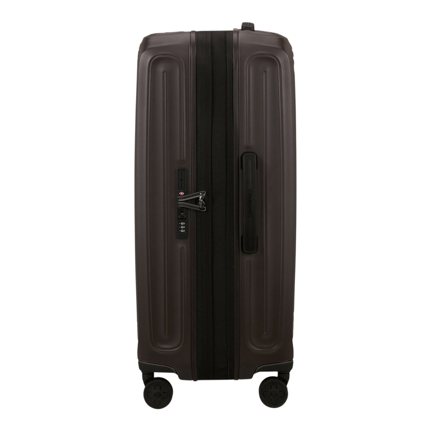Lieblingstasche 2WANDER Spinner 75/28 expandable dark brown hard-shell suitcase with TSA lock and spinner wheels