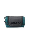 Lieblingstasche Aevor Wash Pack in dark green with black flap and logo, a durable travel toiletry bag.