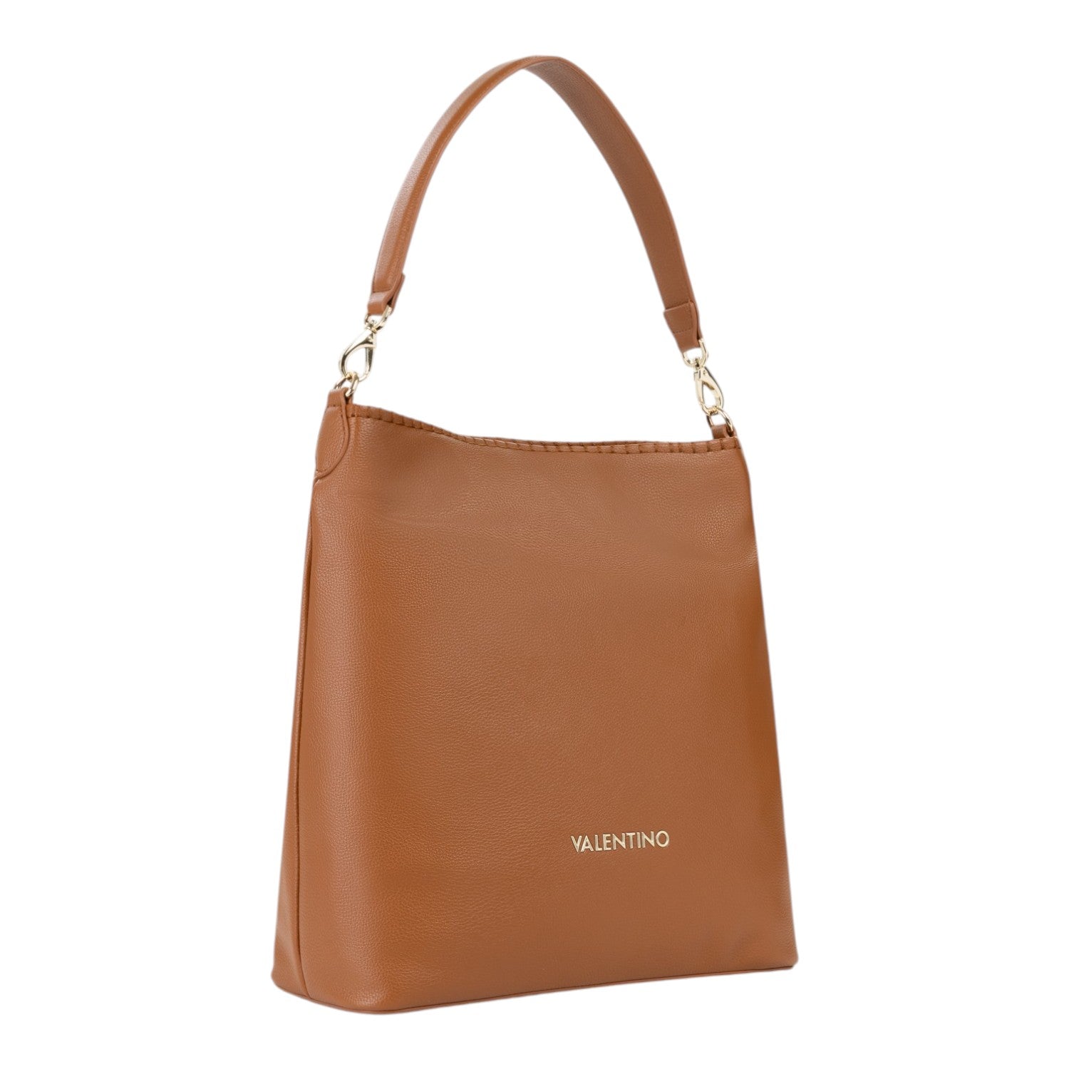 Lieblingstasche Aleksandra hobo bag in tan faux leather with gold-tone hardware and subtle logo.