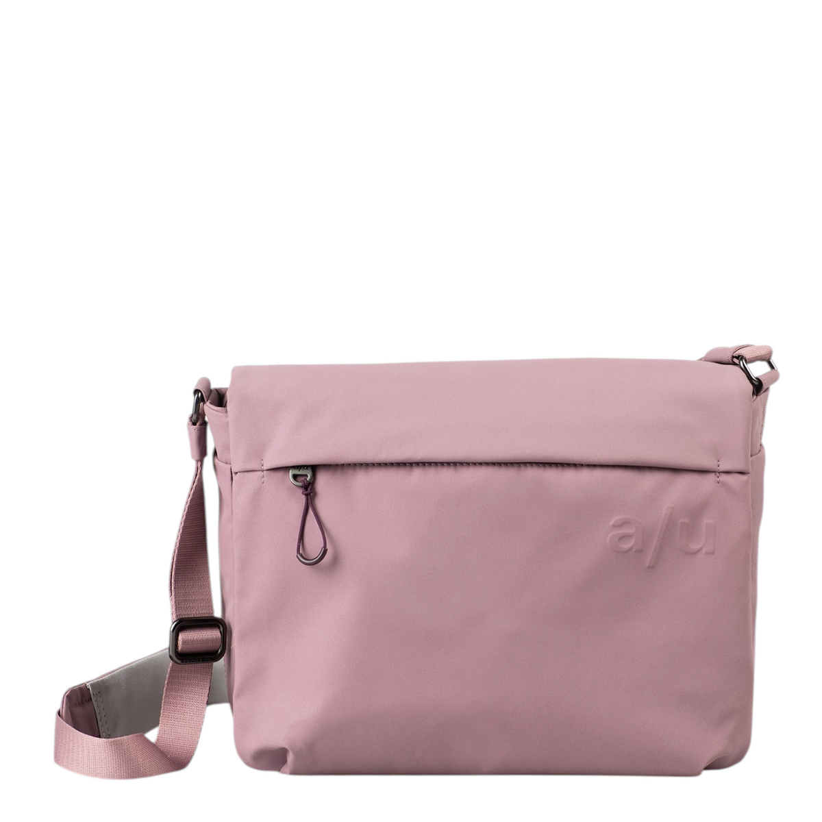 Lieblingstasche Aoki RE lite dusty pink crossbody bag with adjustable strap and front zipper pocket