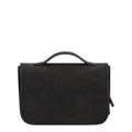 Lieblingstasche Bali Washbag in black vegan leather with a top handle and minimalist design