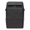 Lieblingstasche Bali Pro dark grey vegan leather and recycled polyester backpack with flap closure and front pocket.