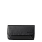 Lieblingstasche Bay black leather clutch wallet with a minimalist flap design