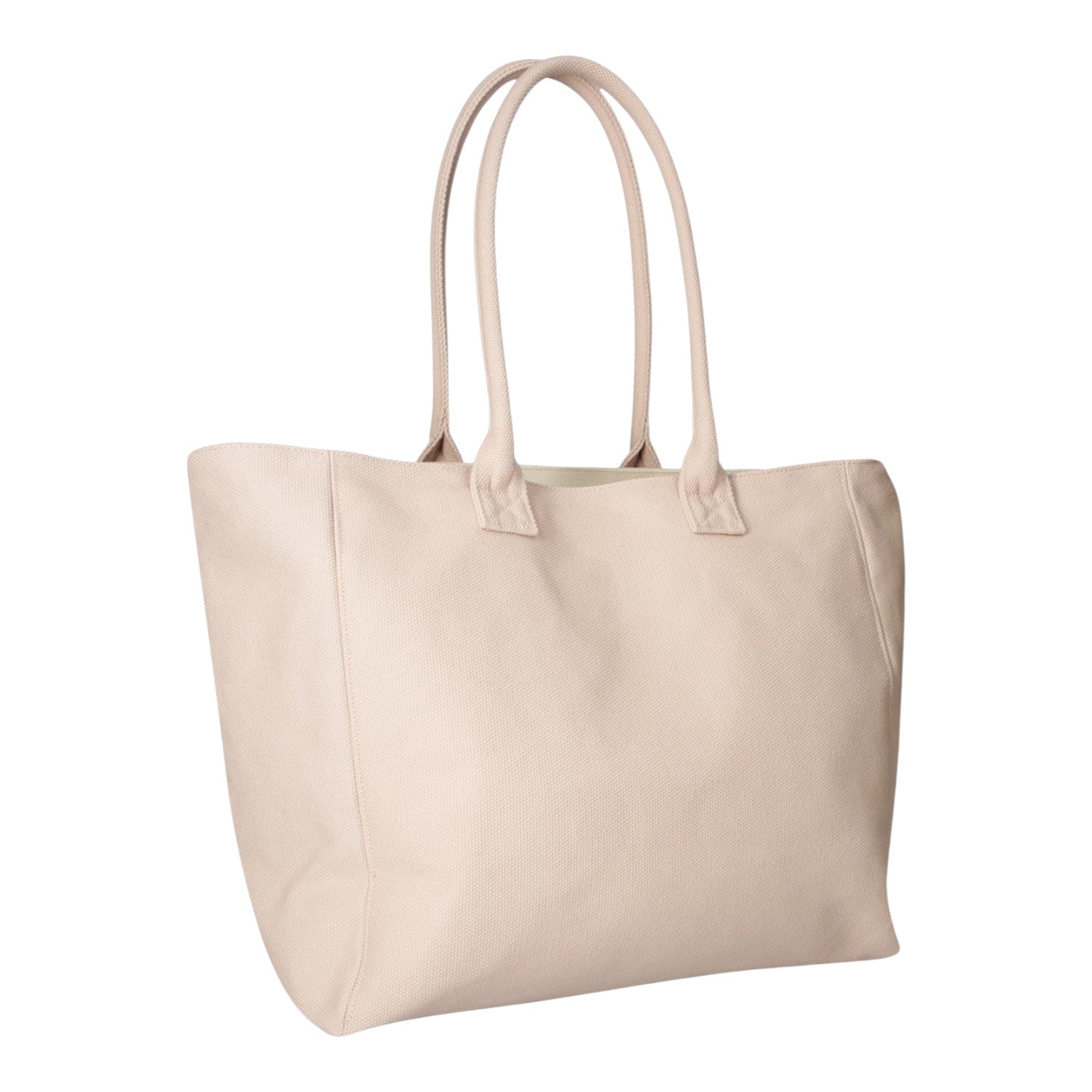 Lieblingstasche Tote L in light beige canvas with long shoulder straps, perfect for everyday use.
