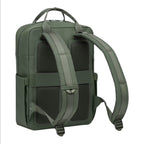 Lieblingstasche Bergen Pro backpack in olive green with padded mesh back panel and adjustable shoulder straps