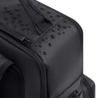 Lieblingstasche Bergen Ultra backpack in black waterproof material with water droplets on the surface