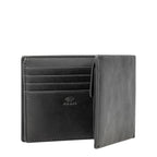Lieblingstasche Birkheim Galbert Billfold MH7 black leather bifold wallet with RFID safe technology and multiple card slots.