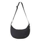Lieblingstasche black crescent-shaped sling bag with an adjustable shoulder strap and minimalist design