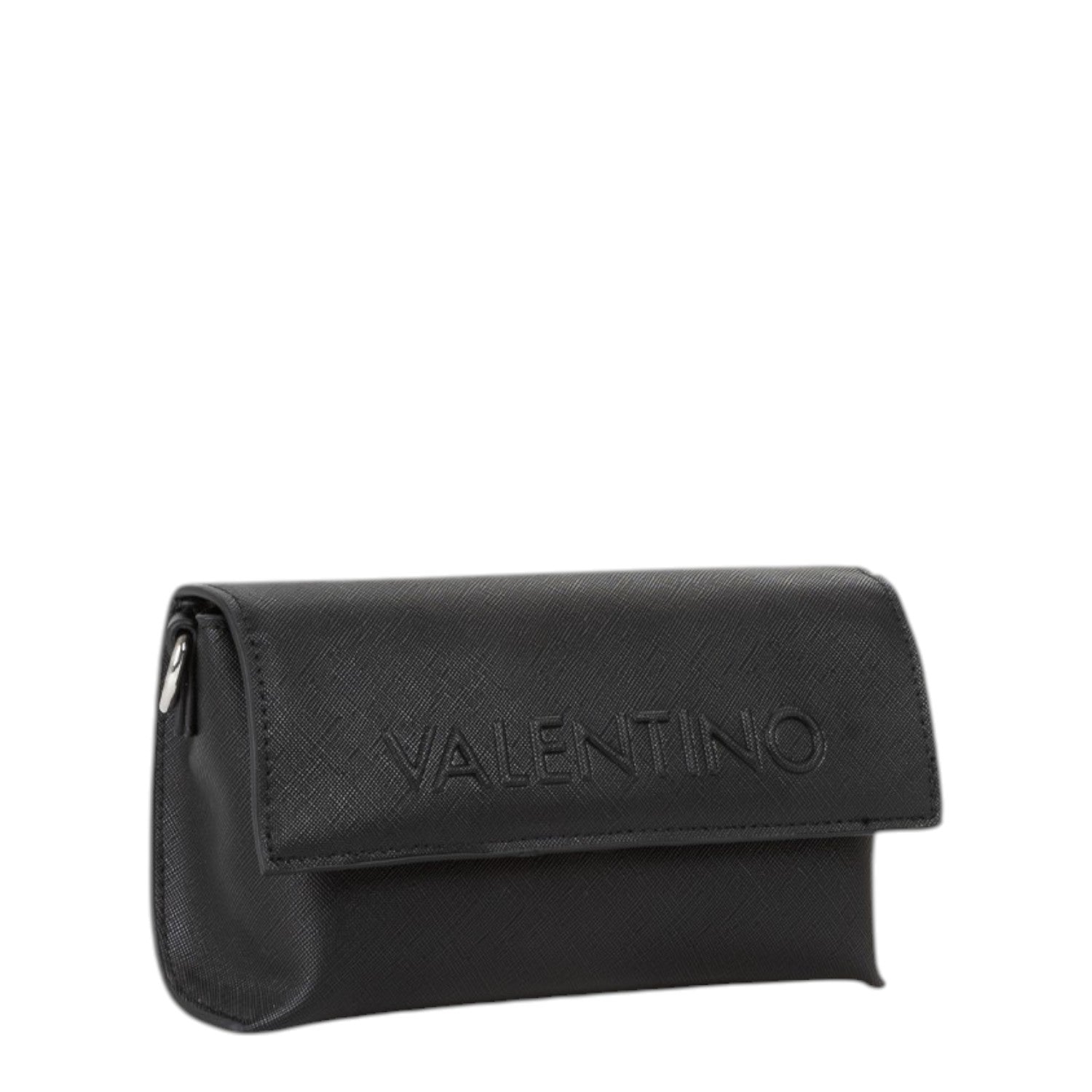 Lieblingstasche Pochette Pandia Re black textured leather clutch with embossed logo detail.