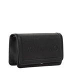 Lieblingstasche Flap Bag Pandia Re black textured leather wallet with embossed logo
