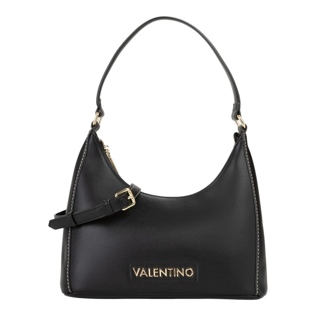 Lieblingstasche black leather hobo bag with gold hardware and subtle stitching detail.