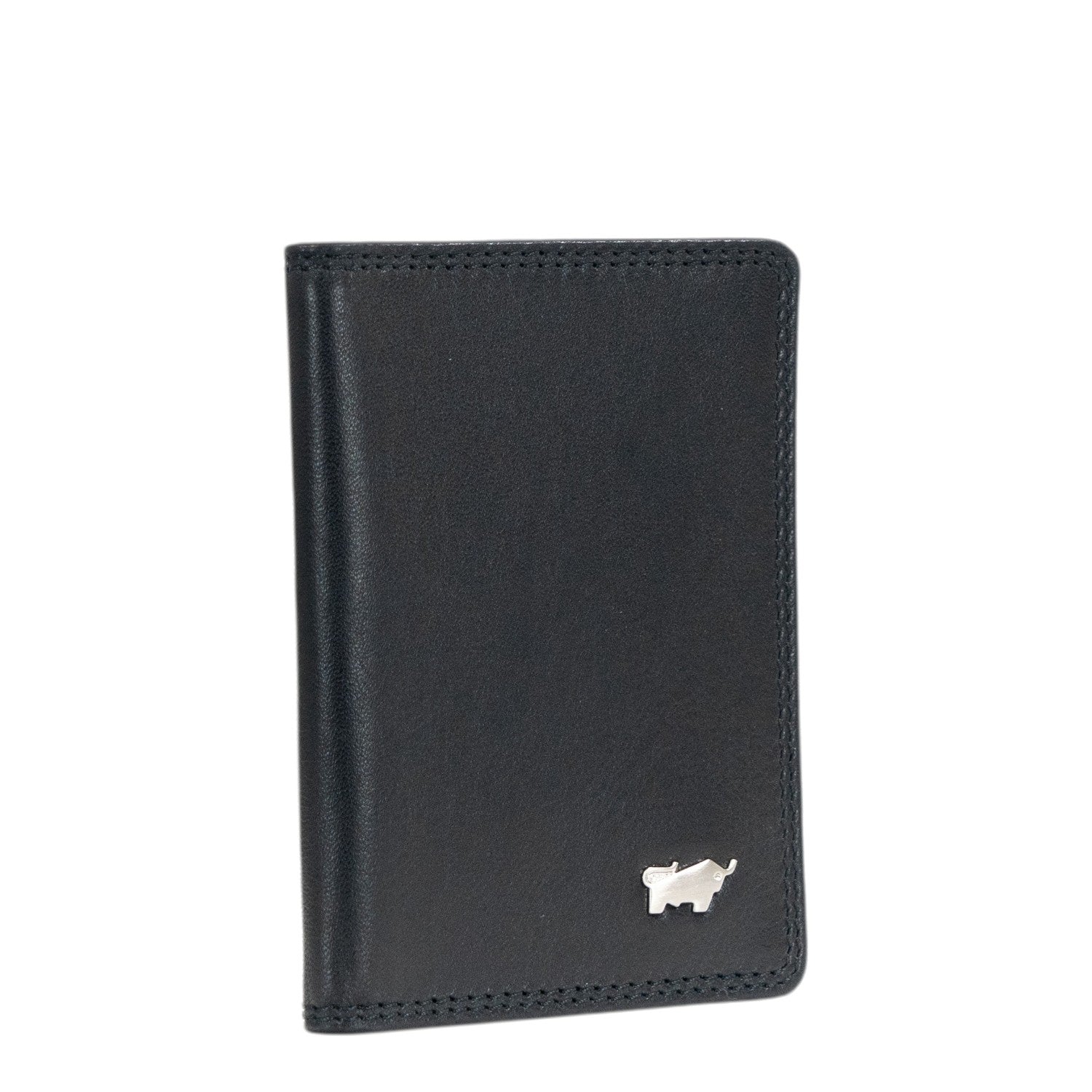 Lieblingstasche black leather RFID card holder with embossed logo.