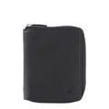 Lieblingstasche black leather RFID blocking zip-around wallet with embossed bull logo.
