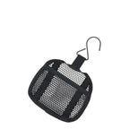 Lieblingstasche black mesh shower pouch with hanging hook for travel organization