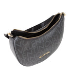 Lieblingstasche Regina Re black monogram hobo bag with gold hardware and zip closure.