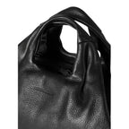 Lieblingstasche Beauty black pebbled leather handbag with integrated handles and soft slouchy silhouette