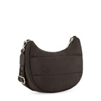 Lieblingstasche Lifetime Buddy S black quilted nylon crescent shoulder bag with adjustable branded strap
