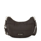 Lieblingstasche Lifetime Buddy S black quilted nylon crescent crossbody bag with adjustable branded strap