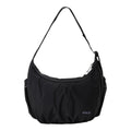 Lieblingstasche black slouchy shoulder bag with a crescent shape and adjustable strap