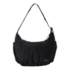 Lieblingstasche black slouchy shoulder bag with a crescent shape and adjustable strap