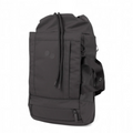 Lieblingstasche Blok Medium charcoal grey backpack with drawstring closure and side carry handle