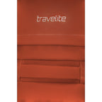 Lieblingstasche BOLONIA M travel bag in burnt orange with padded handle detail and stitched accents.