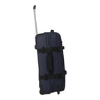 Lieblingstasche BOLONIA M navy blue rolling travel bag with telescopic handle and compression straps.