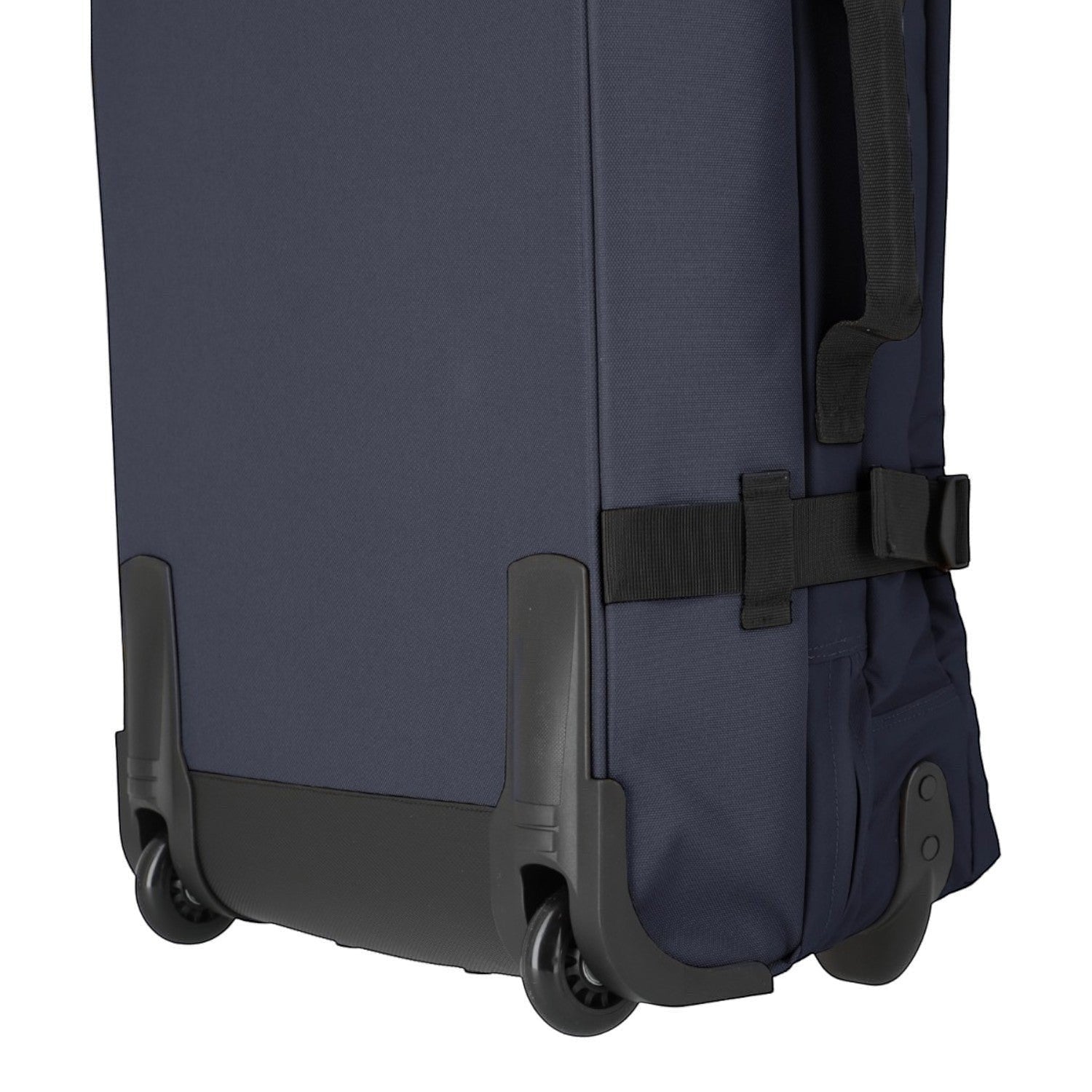 Lieblingstasche BOLONIA M navy blue rolling travel bag with black wheels and straps.