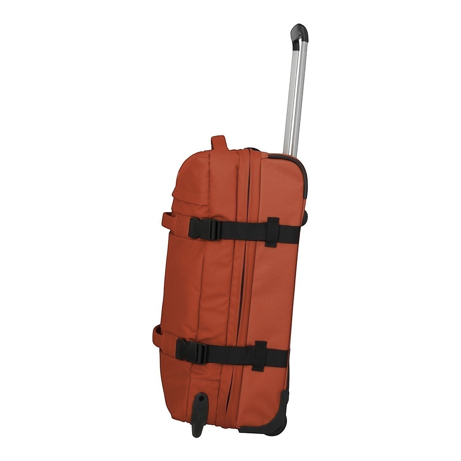 Lieblingstasche BOLONIA M orange rolling travel bag with black straps and telescopic handle