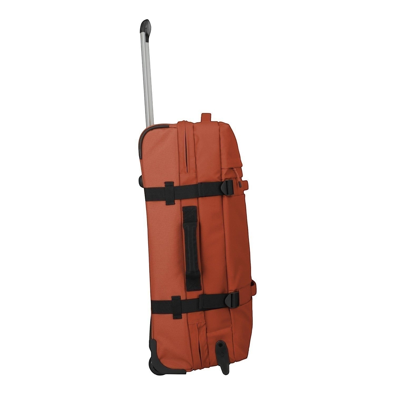 Lieblingstasche BOLONIA L orange rolling travel bag with telescopic handle and compression straps.