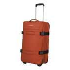 Lieblingstasche BOLONIA M orange rolling travel bag with telescopic handle and compression straps.