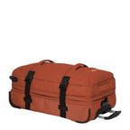 Lieblingstasche BOLONIA M orange rolling travel bag with black straps and wheels