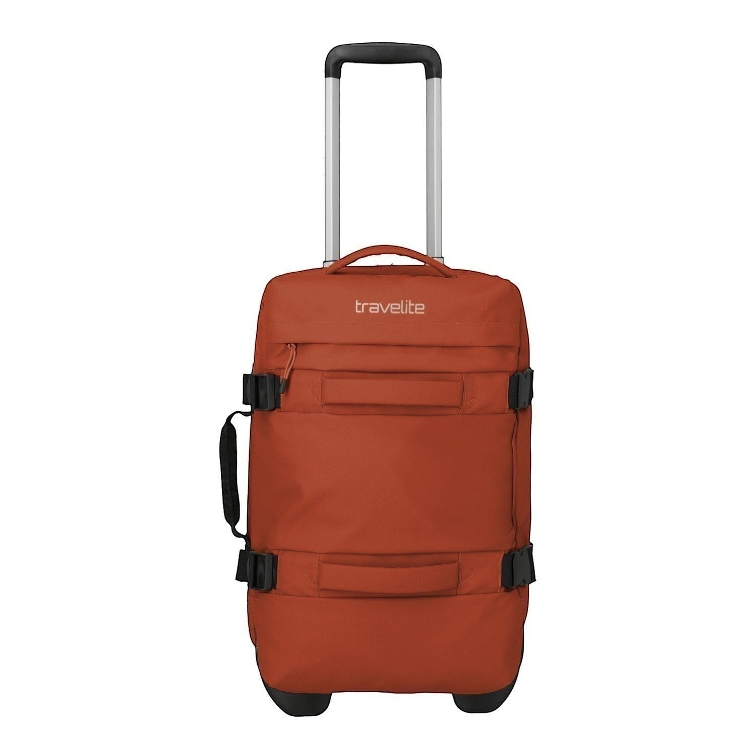 Lieblingstasche BOLONIA S orange travel bag with wheels and telescopic handle