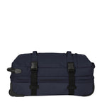 Lieblingstasche BOLONIA M navy blue wheeled travel bag with buckle straps and telescopic handle