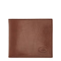 Lieblingstasche bi-fold wallet in brown leather with embossed logo detail.
