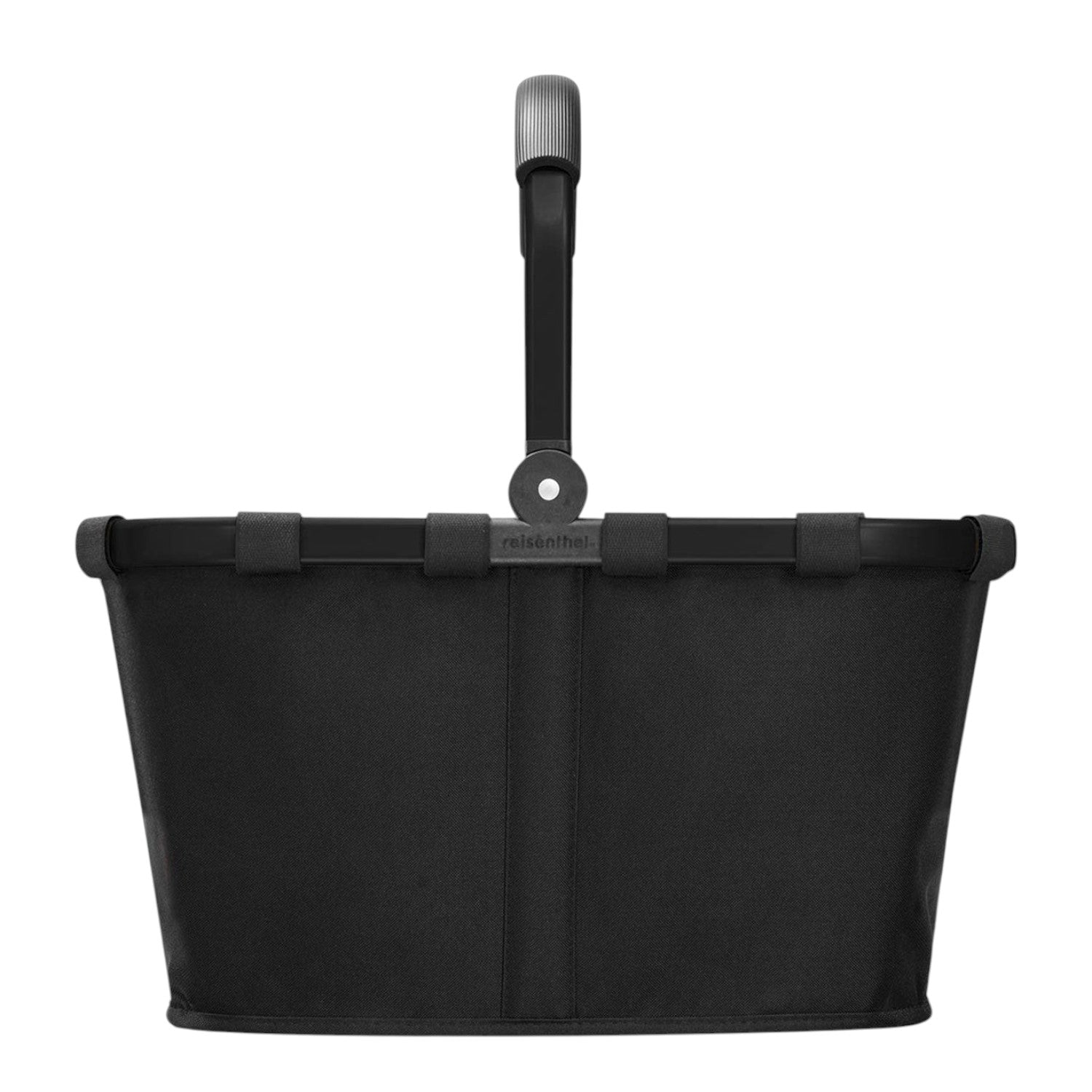 Lieblingstasche Carrybag in black with a sturdy aluminium handle, perfect for shopping and daily transport.