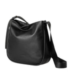 Lieblingstasche Coral black leather hobo shoulder bag with a slouchy silhouette and adjustable strap